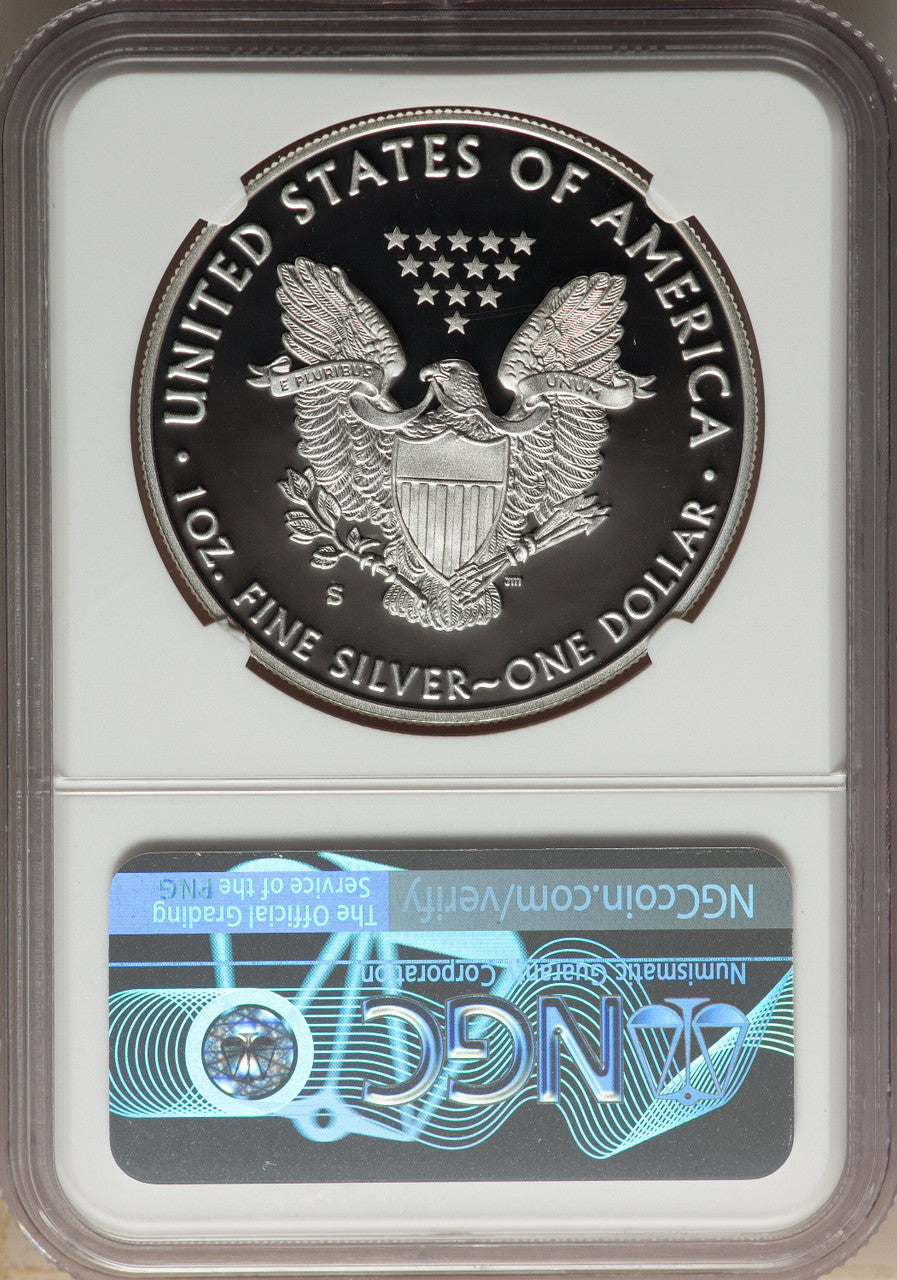 2017-S S$1 Silver Eagle Congratulations Set First Strike NGC PF70