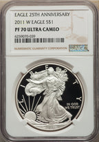 2011-W S$1 Silver Eagle NGC PF70