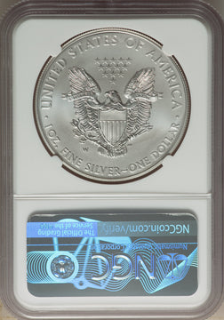 2014-W S$1 Silver Eagle Burnished First Strike SP Modern Bullion Coins NGC MS70