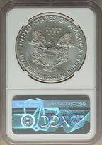 2016-W Silver Eagle Burnished Lettered Edge 30th Anniversary NGC MS70 Mike Castle