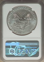 2019-W S$1 Silver Eagle Burnished First Day of Issue SP Modern Bullion Coins NGC MS70