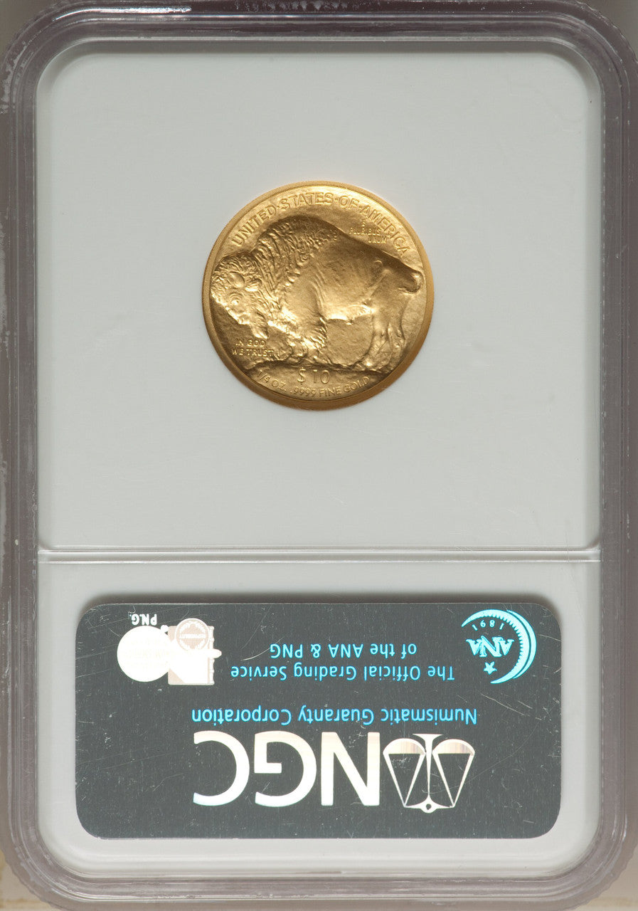 2008-W $10 Buffalo Quarter-Ounce Gold First Strike SP Modern Bullion Coins NGC MS70