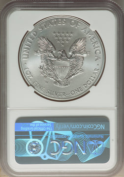 2015-W S$1 Silver Eagle Burnished First Day West Point Strike SP NGC MS70