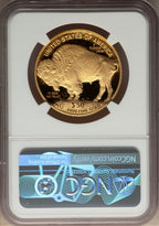 2010-W $50 One-Ounce Gold Buffalo .9999 Fine Gold NGC PF70