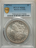 1879-S S$1 Reverse of 1878 Morgan Dollar PCGS MS64