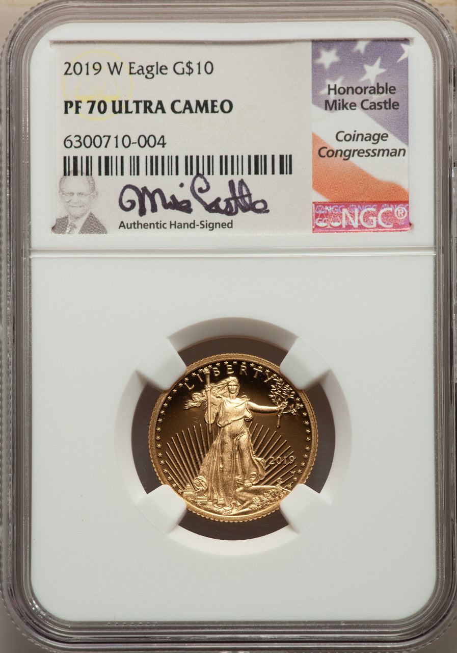 2019-W $10 Quarter-Ounce Gold Eagle NGC PF70