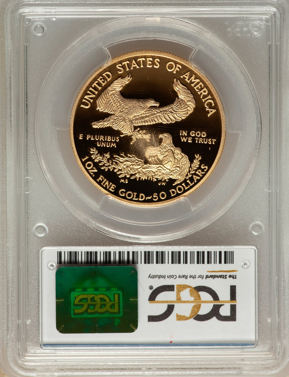 2013-W $50 One-Ounce Gold Eagle PCGS PR70