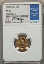 1995 $5 Tenth-Ounce Gold Eagle NGC MS70