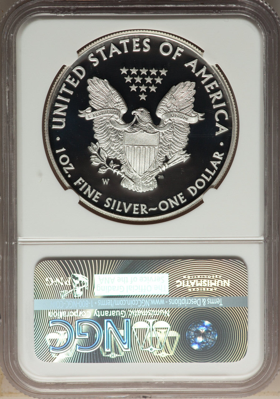 2015-W S$1 Silver Eagle NGC PF70