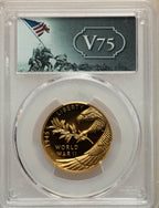 2020-W $25 End of World War II 75th Anniversary Early Releases Modern Issues PCGS MS69