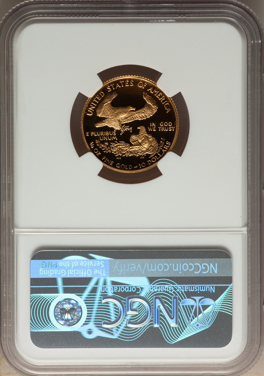 1988-P $10 Quarter-Ounce Gold Eagle Modern Bullion Coins NGC MS70