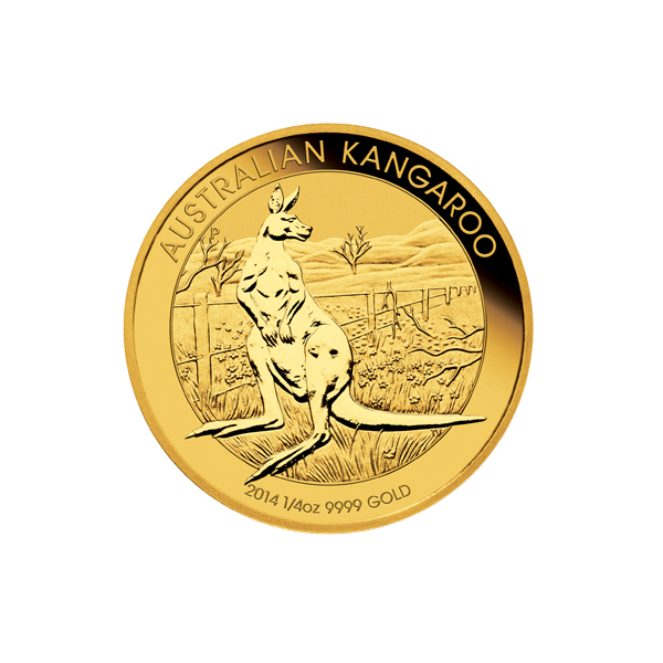 1/4 OZ AUSTRALIAN GOLD KANGAROO (IN PLASTIC)