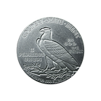 1/4 OZ SILVER ROUND INCUSE INDIAN DESIGN GOLDEN STATE MINT
