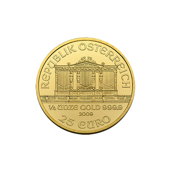 1/4 OZ AUSTRIAN GOLD PHILHARMONIC