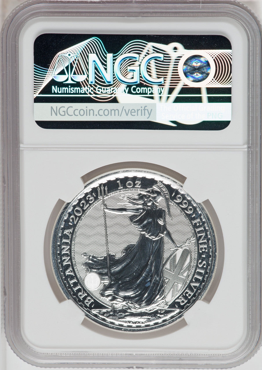 2023 Silver Britannia 1 oz Queen Elizabeth II NGC MS69 | LCR Coin