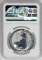 2023 Silver Britannia 1 oz G.Britain 2P Final Effigy Queen Elizabeth II NGC MS70