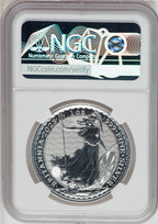 2023 Silver Britannia  1 oz G.Britain 2P Final QEII Queen Elizabeth II NGC Gem Unc
