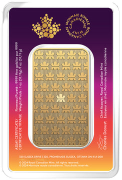 2024 1 oz RCM Celebrate Diwali Gold Bar Fine w/Assay