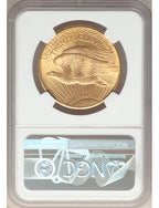 Random Date 1908-1932 Saint-Gaudens (With Motto) $20 Gold Double Eagle NGC MS62