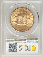 Random Date 1908-1932 Saint-Gaudens (With Motto) $20 Gold Double Eagle PCGS MS65