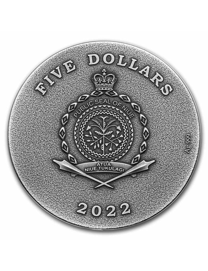 2022 Niue 2 oz Silver Antique Missing Treasures King Tut's Tomb
