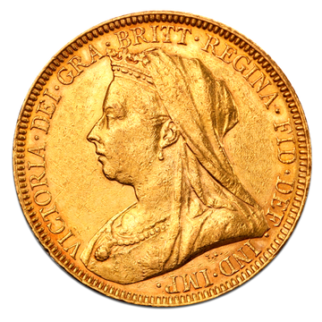 Old Queen Victoria Great Britain Gold Sovereign Coin