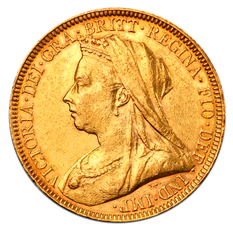 Old Queen Victoria Great Britain Gold Sovereign Coin