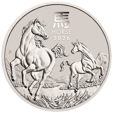 2026 2 OZ PERTH MINT SILVER HORSE (LUNAR SERIES)