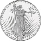 1 oz SilverTowne Saint Gaudens Silver Round