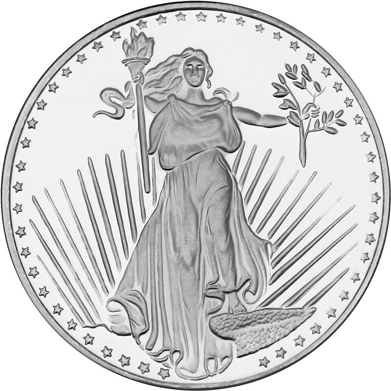 1 oz SilverTowne Saint Gaudens Silver Round