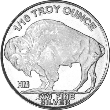 1/10 OZ SILVER ROUND BUFFALO