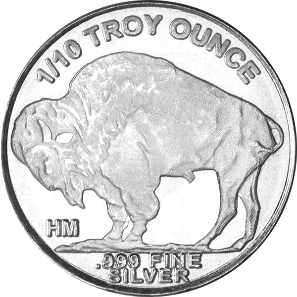 1/10 OZ SILVER ROUND BUFFALO
