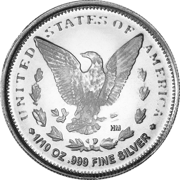 1/10 OZ SILVER ROUND MORGAN