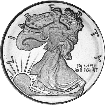 1/10 OZ SILVER ROUND WALKING LIBERTY