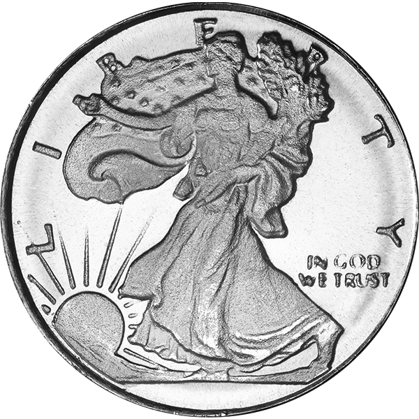 1/10 OZ SILVER ROUND WALKING LIBERTY