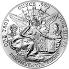 1 oz Silver Texas Round Centennial Remember the Alamo