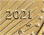 2021-W $10 Quarter-Ounce Gold American Eagle Type 2 Unfinished Proof Dies NGC MS70
