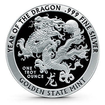 1 Oz Lunar Year Of The Dragon Golden State Mint