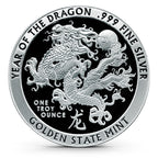 1 Oz Lunar Year Of The Dragon Golden State Mint